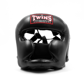 Casco da boxe nero Twins HGL-3