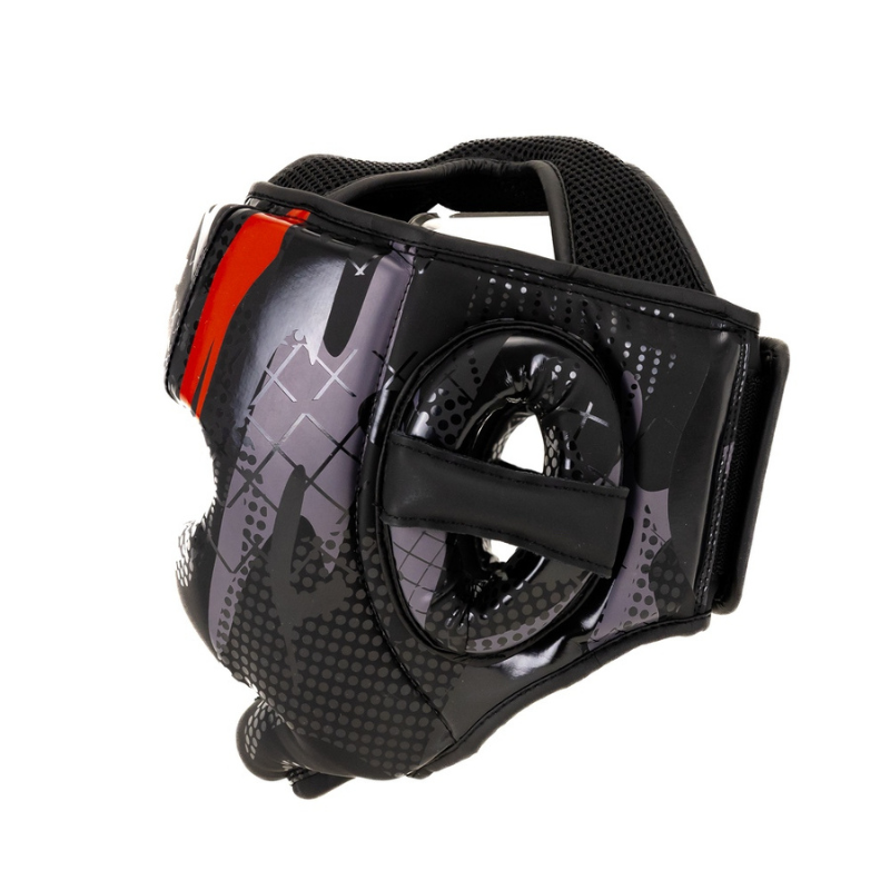 Kask bokserski King Pro Boxing Shogun 3 w kolorze czarno-czerwonym