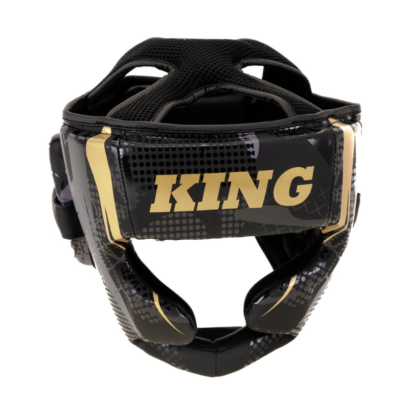 Kask bokserski King Pro Boxing Shogun 2 czarno-złoty