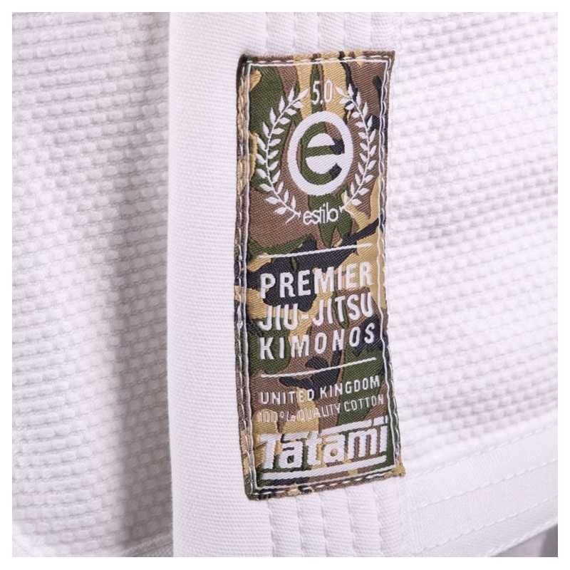 QUIMONO JIU JITSU TATAMI FIGHTWEAR ESTILO 5.0 BRANCO E CAMO
