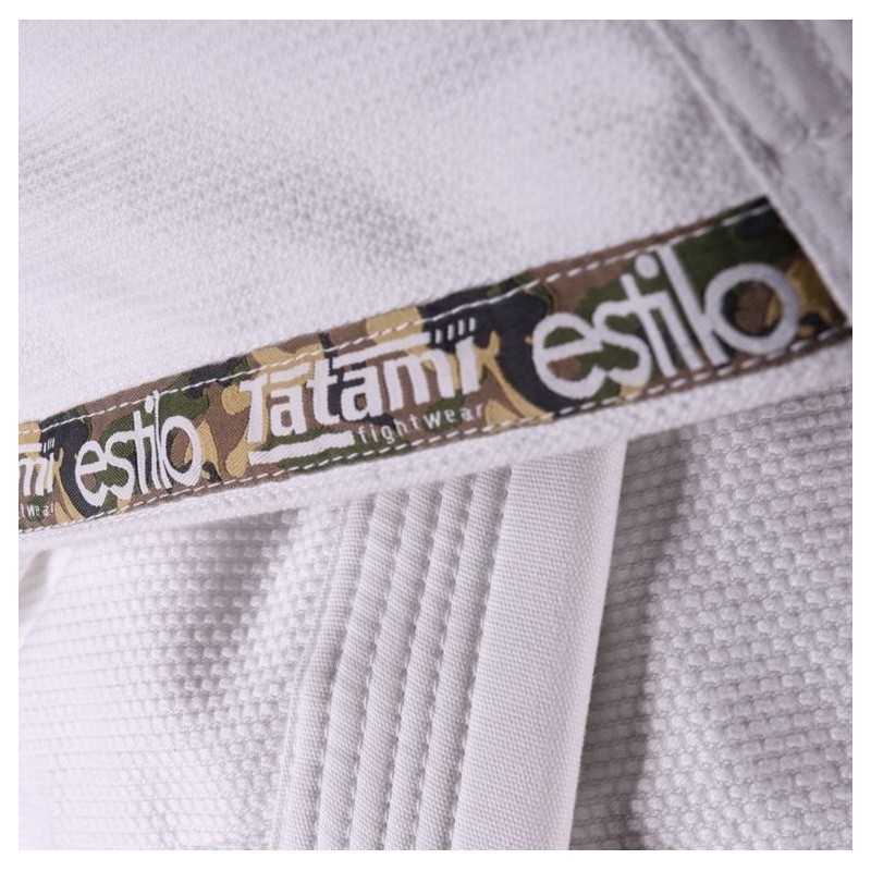 QUIMONO JIU JITSU TATAMI FIGHTWEAR ESTILO 5.0 BRANCO E CAMO