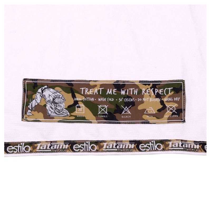 QUIMONO JIU JITSU TATAMI FIGHTWEAR ESTILO 5.0 BRANCO E CAMO