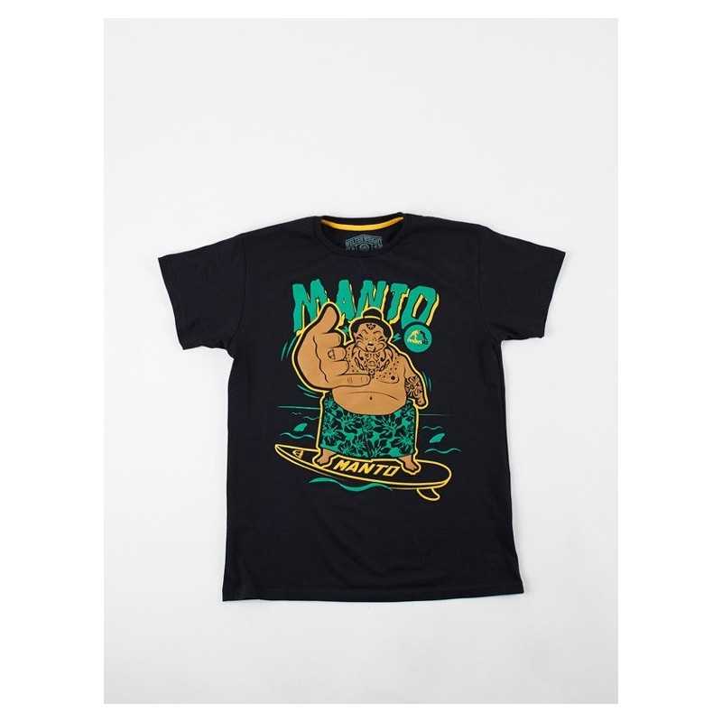 Manto Samoa Schwarzes T-Shirt