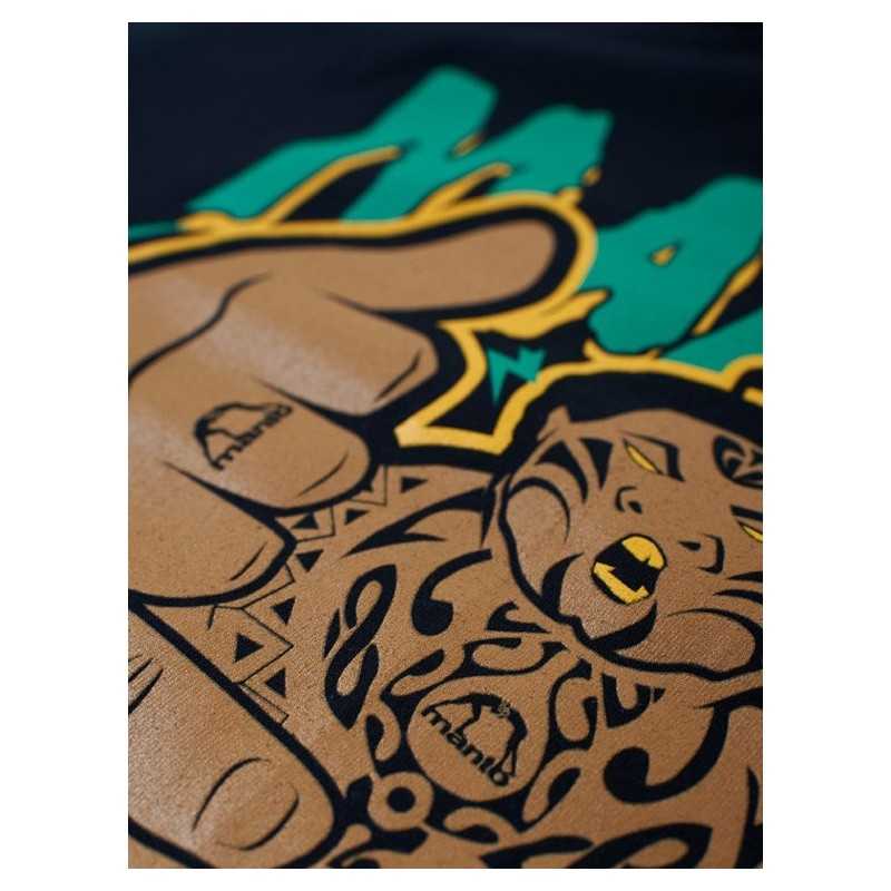 Manto Samoa Schwarzes T-Shirt