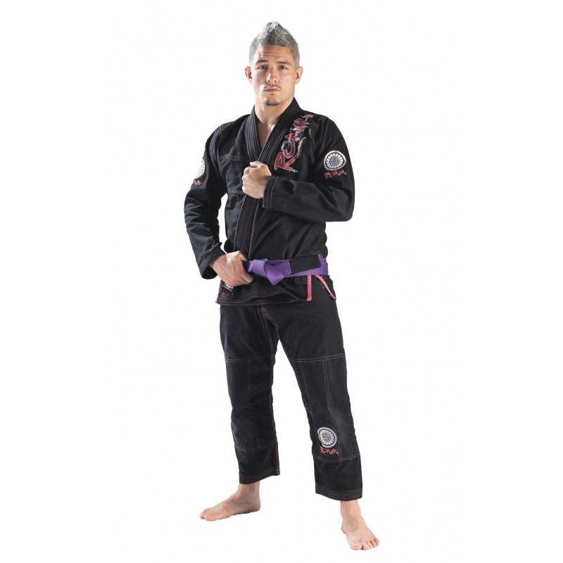 RONIN SAMURAI SCHWARZER JIU-JITSU-KIMONO