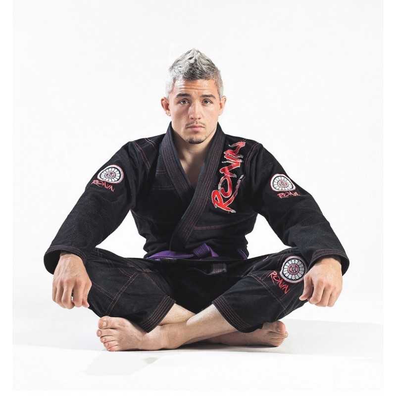 QUIMONO RONIN SAMURAI PRETO JIU JITSU
