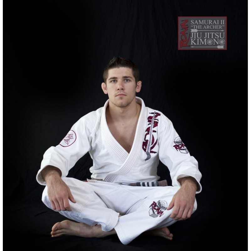 KIMONO JIU JITSU RONIN SAMURAI ARCHER BIAŁY