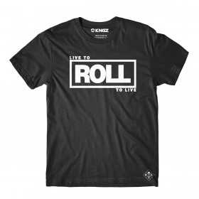 TEE SHIRT JIU JITSU KINGZ ROLL TO LIVE NOIR