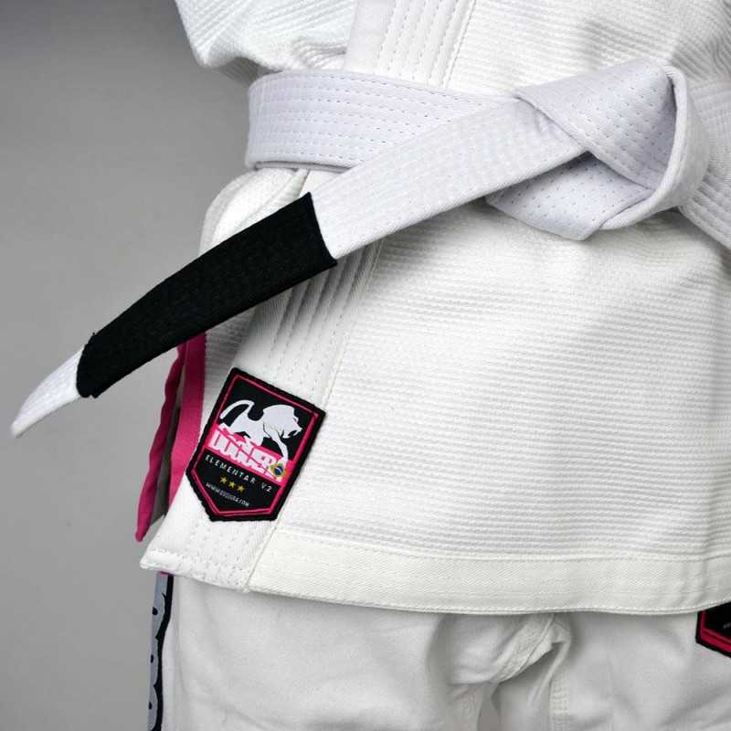 KIMONO DOGUERA ELEMENTAR BLANC AVEC CEINTURE