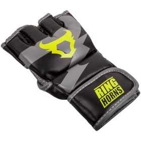 Gants de MMA Ringhorns Charger Noir/Jaune Fluo