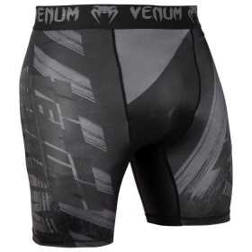 SHORT DE COMPRESSION MMA VENUM AMRAP - NOIR/GRIS