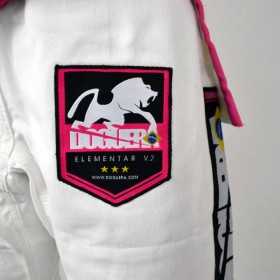 Calça Doguera Jiu Jitsu Grappling Luta Livre Branco Feminina