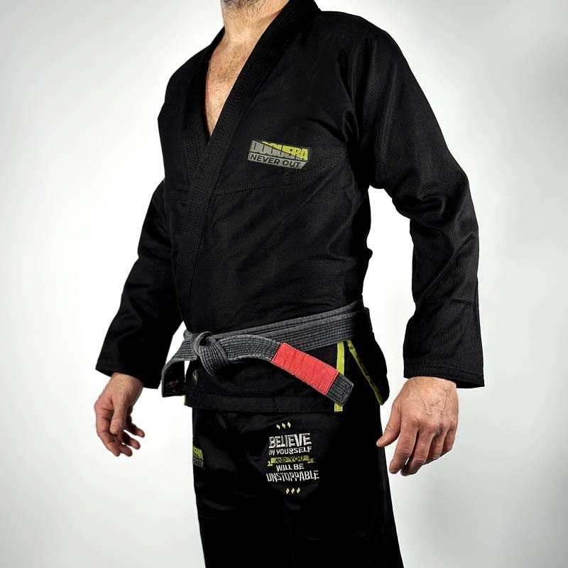 BJJ Gi Doguera Never Out Schwarz Grün