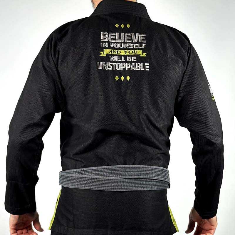 Kimono BJJ Doguera Never Out Nero Verde