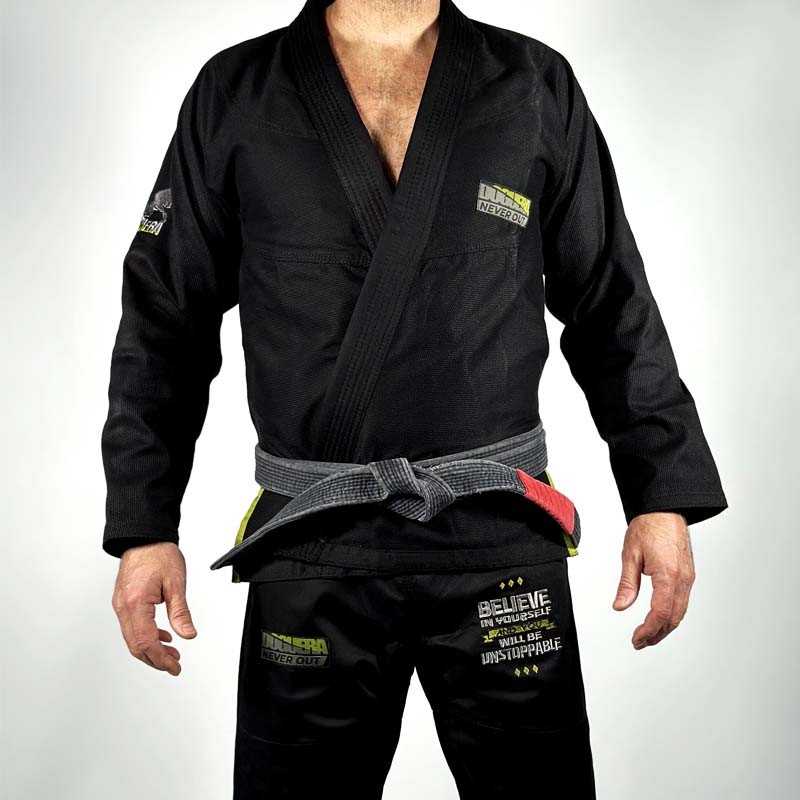 BJJ Gi Doguera Never Out Schwarz Grün