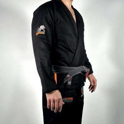 Kimono Jiu Jitsu Doguera Never Out Negro Naranja